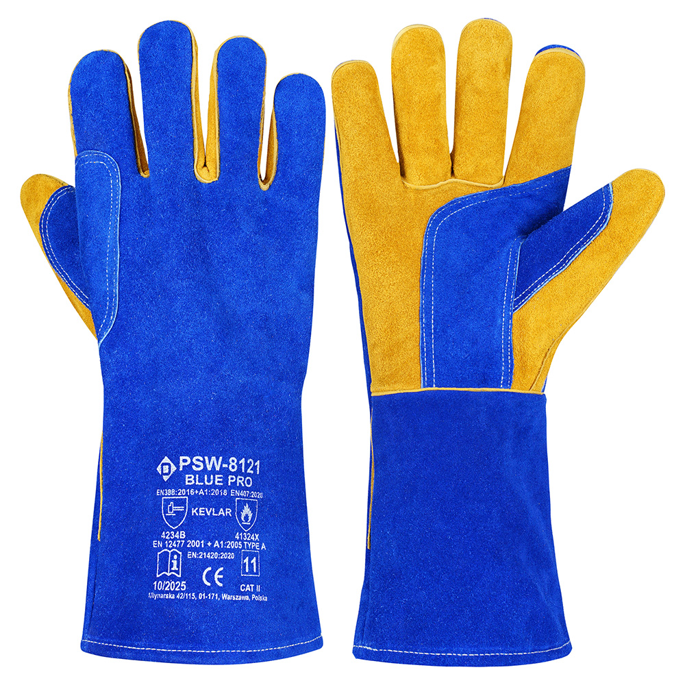 PSW-8121 Blue Pro Rękawice Spawalnicze MIG